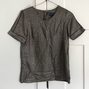 French Connection Gold Blouse